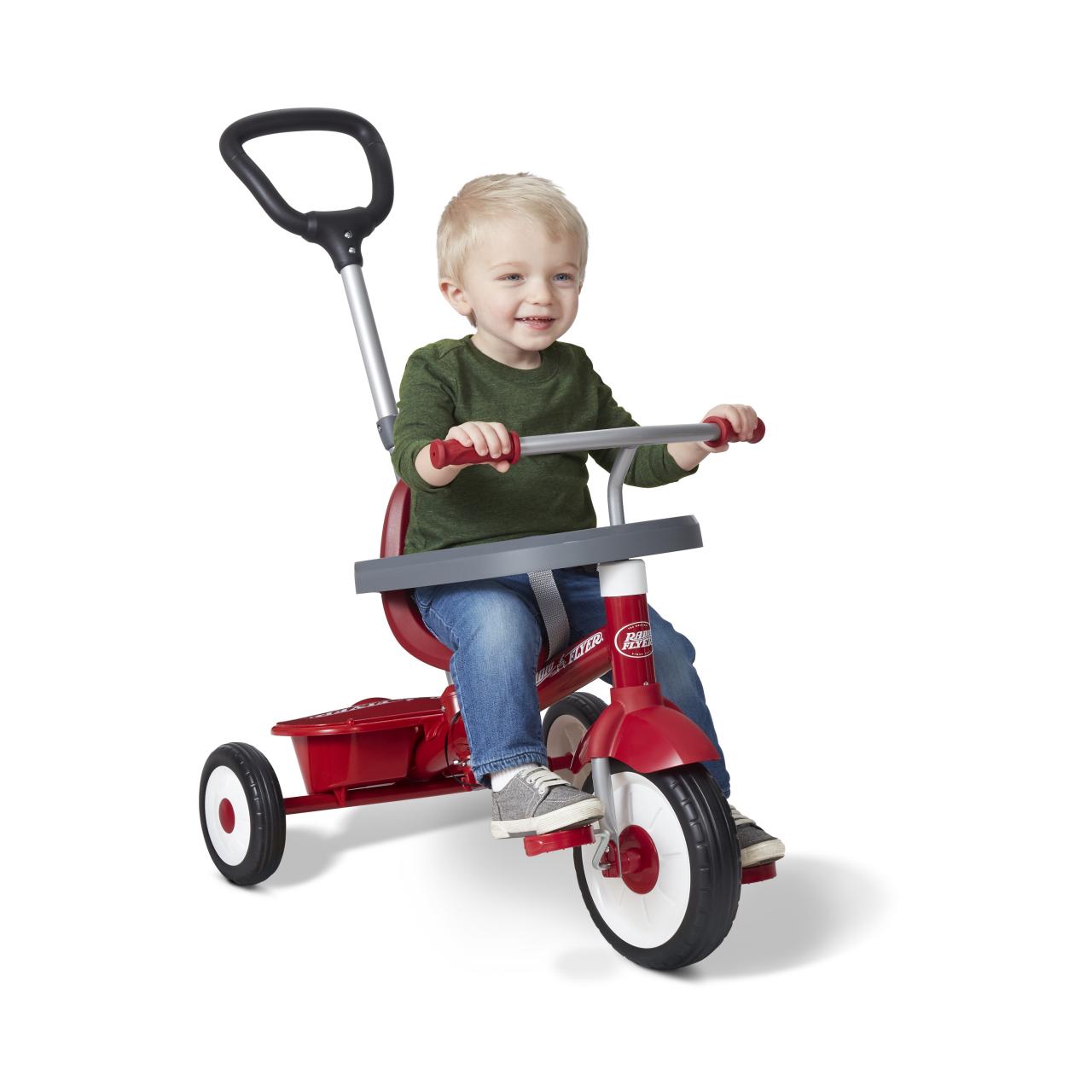 Radio Flyer Deluxe Steer and Stroll Kids Tricycle, Pink, 1 Unit - Fry's  Food Stores