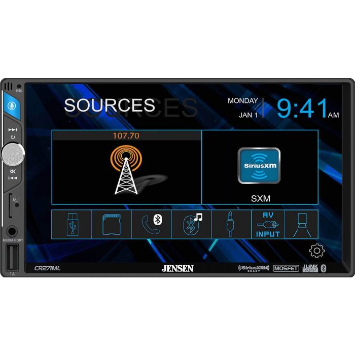 Amazon.com: Jensen VM9223 7-inch Touch Screen Double Din MultiMedia Receiver  : Electronics
