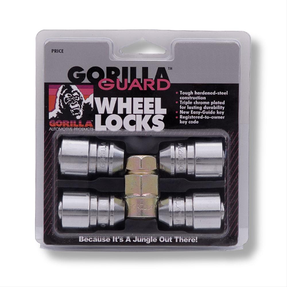 Gorilla Automotive® 61681N - Guard II™ Chrome Cone Seat Acorn Wheel Locks