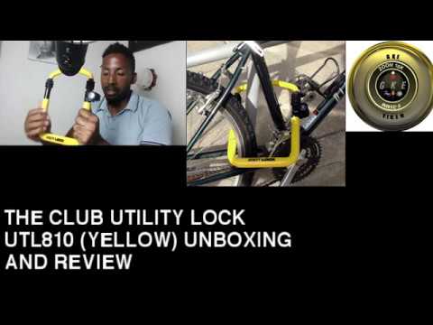 Review: The Club UTL810 Utility Lock, Yellow - YouTube