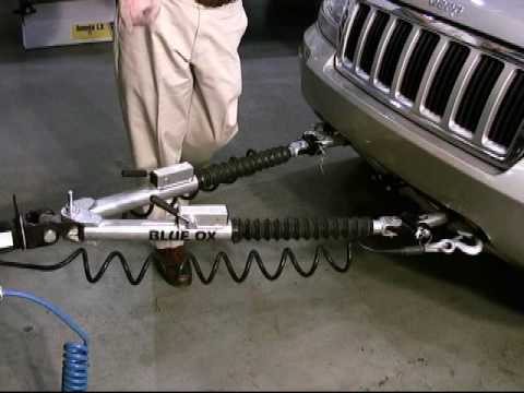 Blue Ox Alpha 2 BX7380 Tow Bar & Baseplate BX1139 Combo (Including Wiring)  for Jeep Wrangler