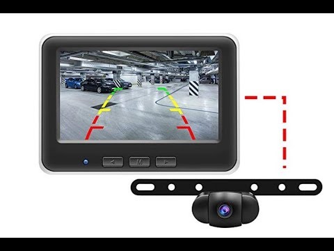 Wireless Backup Camera Monitor Kit,IP68 Waterproof Rear View Camera Wireless  With Parking Reverse Safety Distance Scale Lines,For  Cars,SUV,Minibus,Minivan,Accfly – Accfly