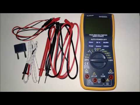 WH5000A Multimeter Demo - YouTube