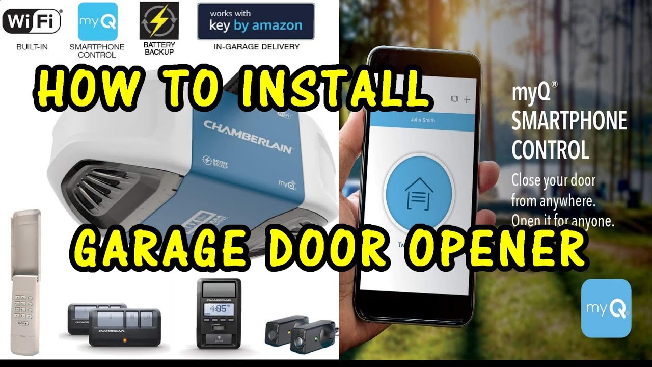 Chamberlain B970 1-1/4 HP Equivalent Ultra-Quiet Belt Drive Smart Garage  Door Opener with Battery Backup Instructions / Assembly | Manualzz