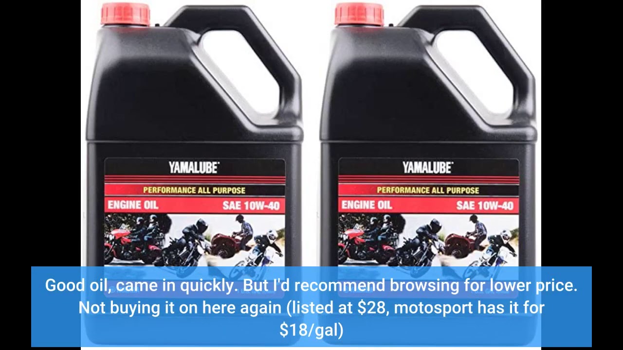 User Review: Yamalube All Purpose 4 Four Stroke Oil 10w-40 1 Gallon (2  Gallons) - YouTube