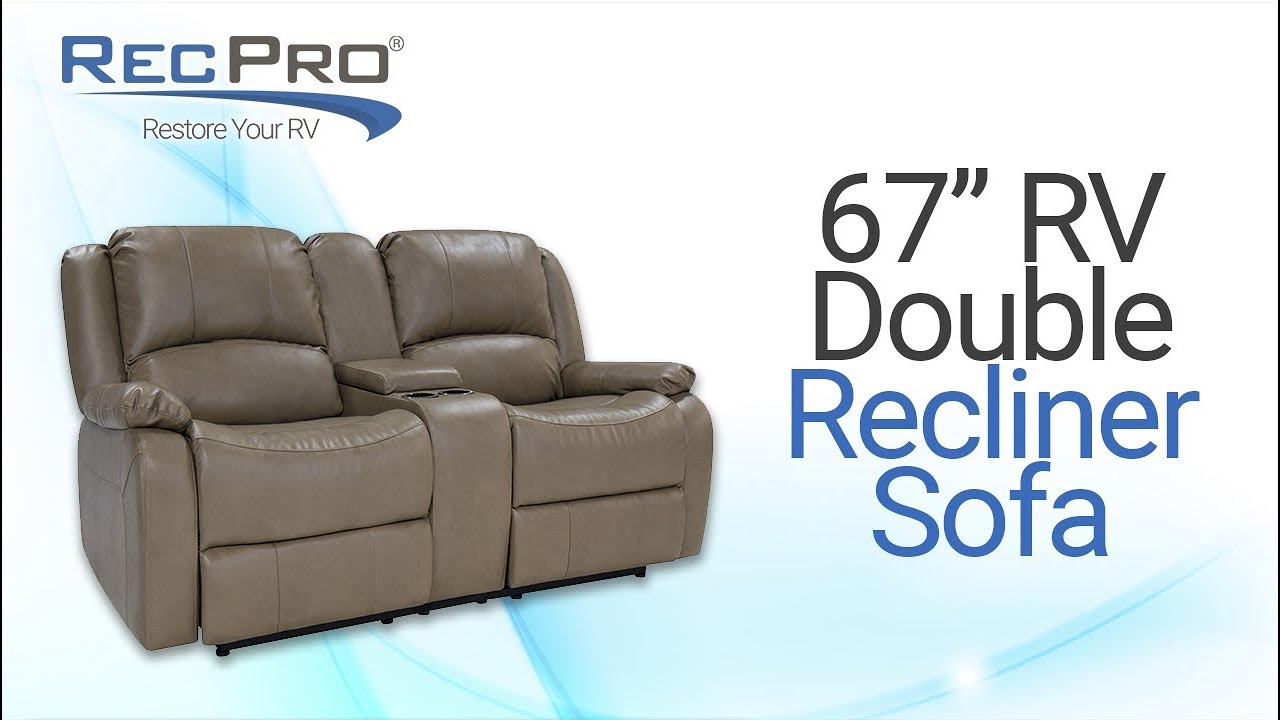 Buy RecPro Charles Collection | 67 Double Recliner RV Sofa & Console | RV  Zero Wall Loveseat | Wall Hugger Recliner | RV Theater Seating | RV  Furniture | RV Living Room (