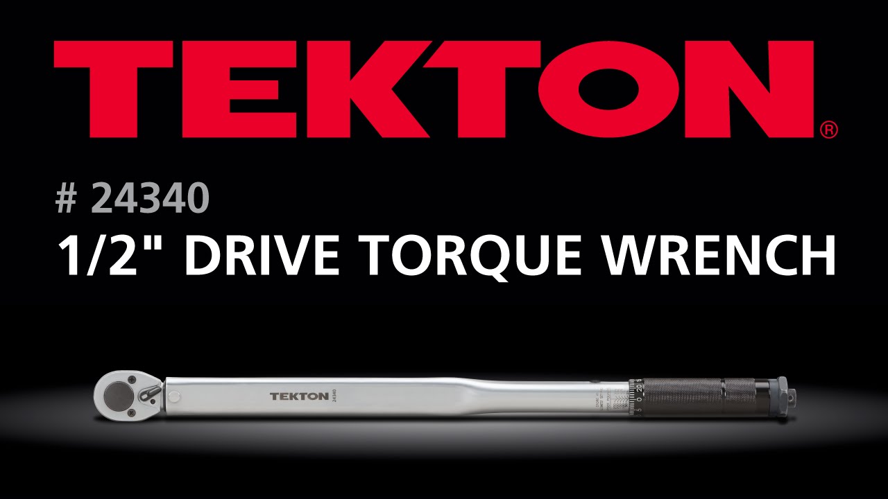 TEKTON Tekton 24340 1/2-Inch Drive Click Torque Wrench (25-250  Ft.-Lb./33.9-338.9 Nm)