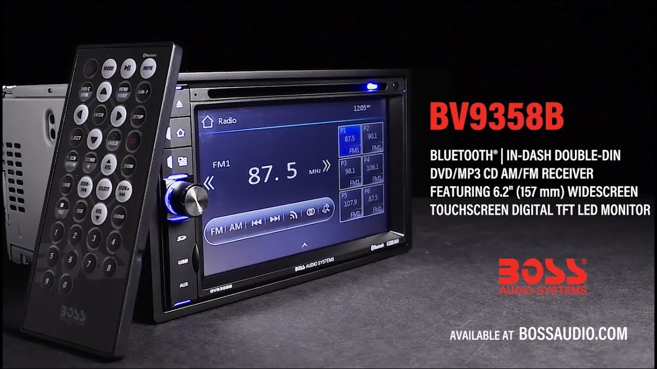 BOSS Audio Systems Elite BV765B Car DVD Player - Double Din, Bluetooth Audio  and Hands-Free Calling, 6.5 Inch LCD Touchscreen, MP3, CD, DVD, USB, SD,  Aux Input, AM/FM Radio Receiver in Saudi