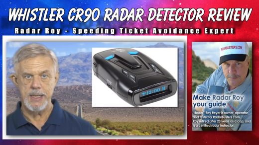 Whistler CR90 Radar Detector w/ GPS Alerts