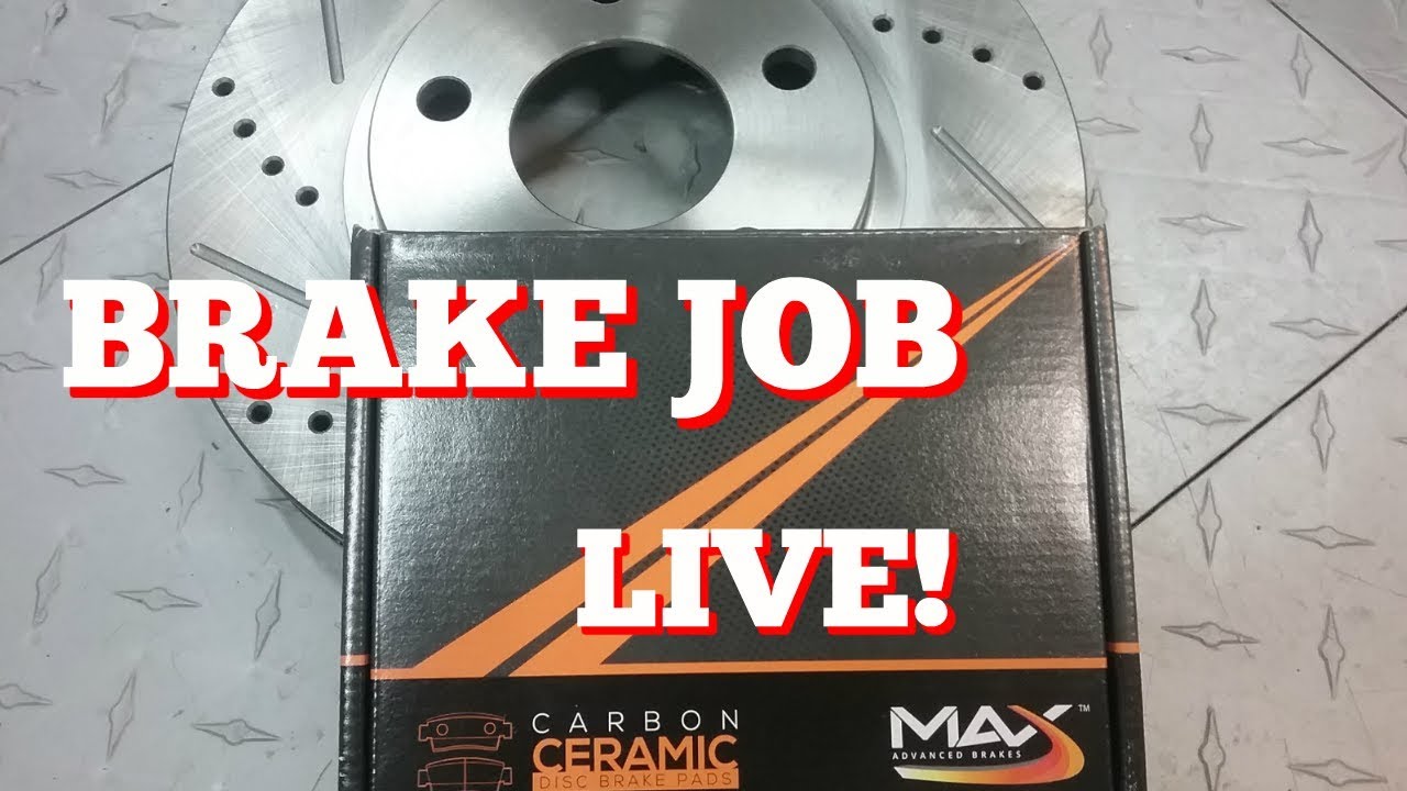 Installing MAX ADVANCED BRAKES slotted and drilled rotors LIVE! - YouTube