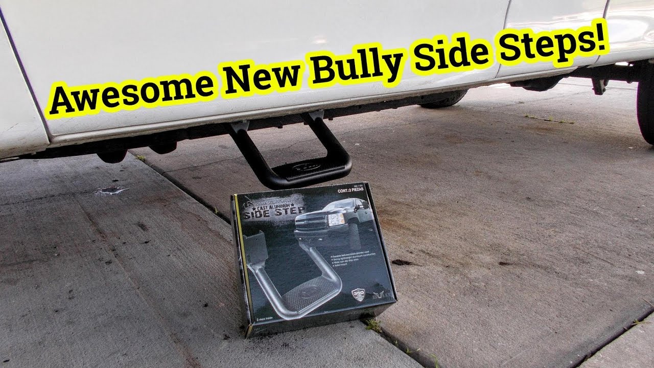 Installing Side Steps On F150 - Bully BBS 1103 Aluminum Side Step - YouTube