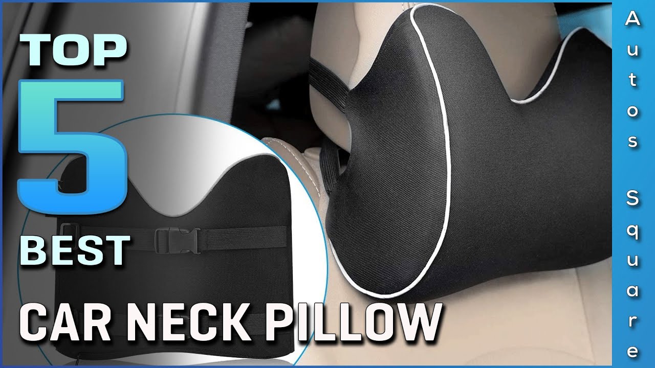 Buy Newgam Car Pillow - Car Neck Pillow for Neck Pain Relief and Cervical  Support,Car Seat Neck Pillow with 100% Pure Memory Foam and Washable Cover, Car Headrest Pillow for Ergonomic Design-Obsidian Black