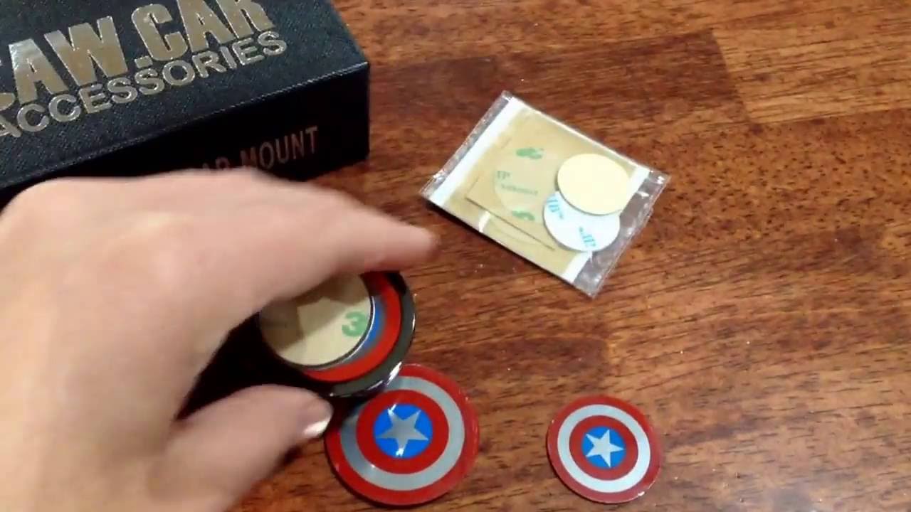 Review of Magnetic phone mount by CAW CAR ACCESSORIES. Captain America  style looks so cool! - YouTube