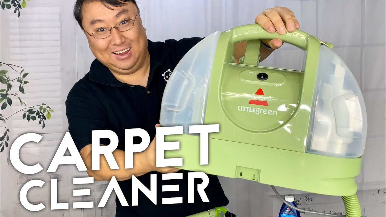 Bissell Little green spot cleaner carpet dog stain removals. - YouTube