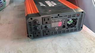 Ampeak 2000W Power Inverter 3 AC Outlets DC