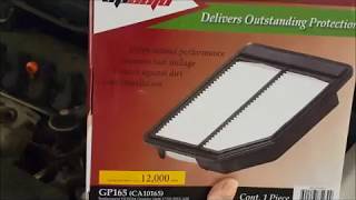 Video Review and Installation: Engine Air Filter (EPAuto GP165) Honda Civic  - YouTube