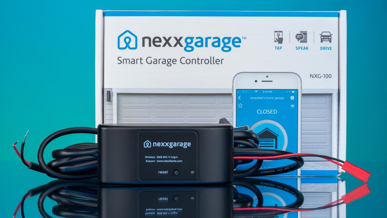 Nexx Smart Wi-Fi Controller NXG-200 - Remotely Control Existing Garage Door  Opener with Nexx App, Works with Amazon Alexa, Google Assistant, Siri,  SmartThings, No Hub Required, Black - Newegg.com