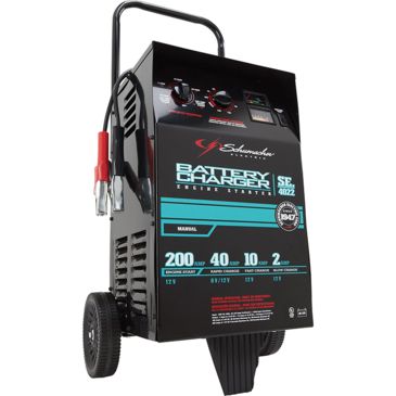 Schumacher 2/10/40/200 Amp Manual Wheeled Battery Charger And Tester | Free  Shipping over !