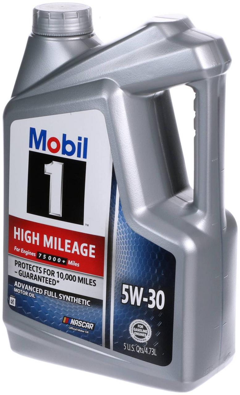 Mobil 1 High Mileage Synthetic Motor Oil 5W-30 5 Quart 120769 | O'Reil