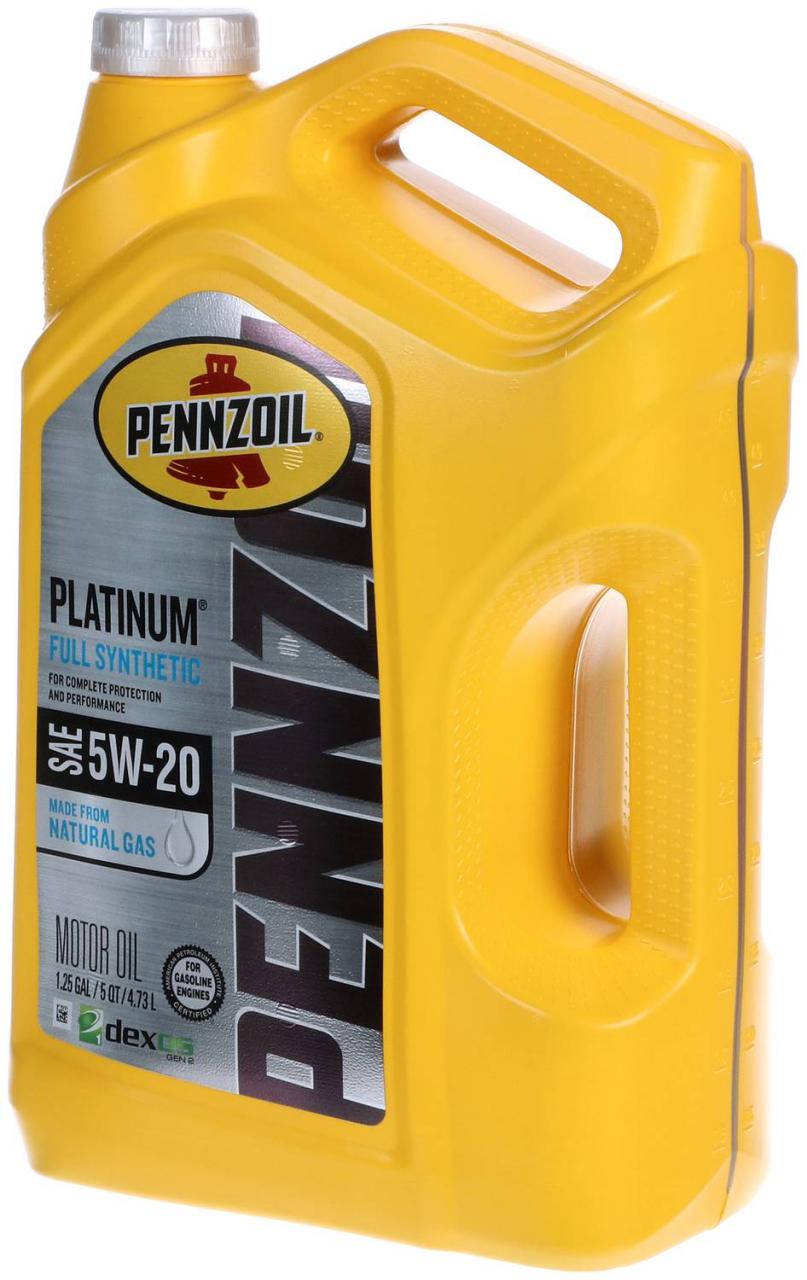 Pennzoil Platinum Synthetic Motor Oil 5W-20 5 Quart 550046122 | O'Reil