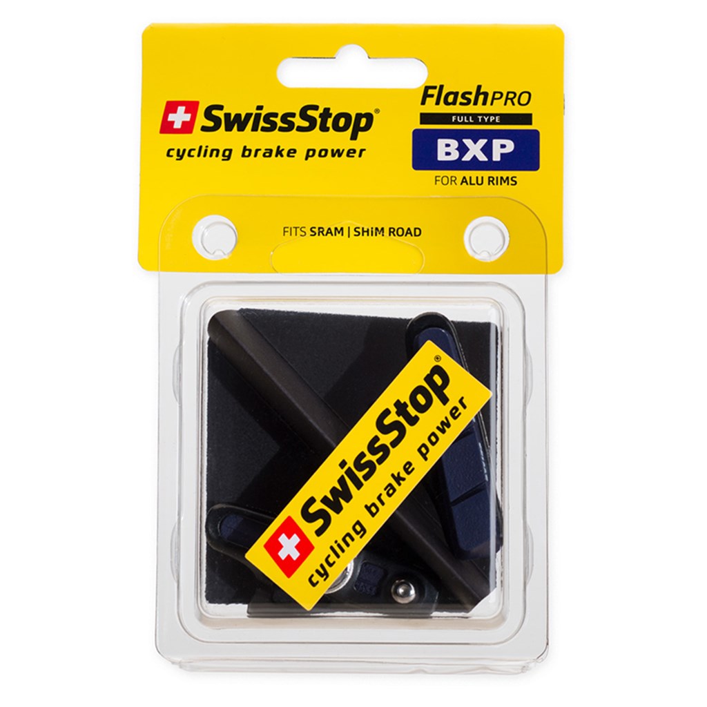 SWISSSTOP Rim brake pad and cartridge holder Full FlashPro BXP Aluminium  rim specific Pack of 4 pads - Cycle Service Nordic US