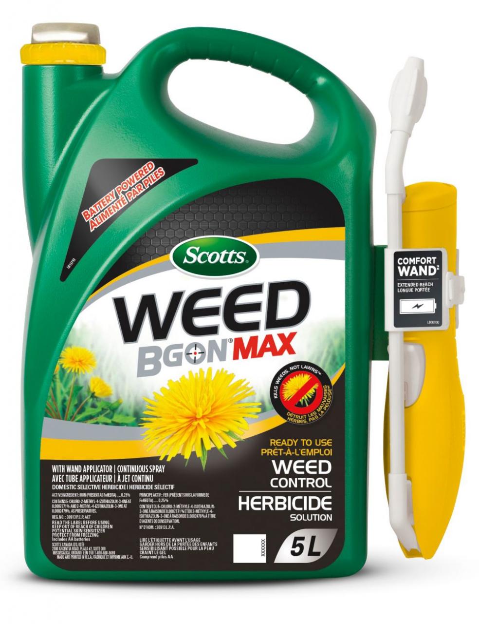 Scott Weed B Gon MAX Ready-to-Use 5L Weed Control with Wand Applicator |  The Home Depot Canada
