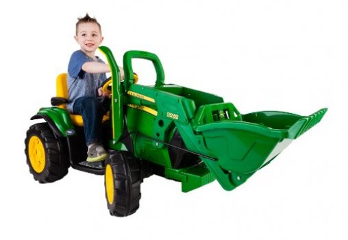Peg Perego John Deere Ground Force Tractor with Trailer – Kids Cars