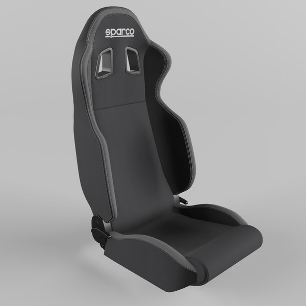 Sparco R100 运动赛车座椅面料黑灰色3D模型- TurboSquid 1725902