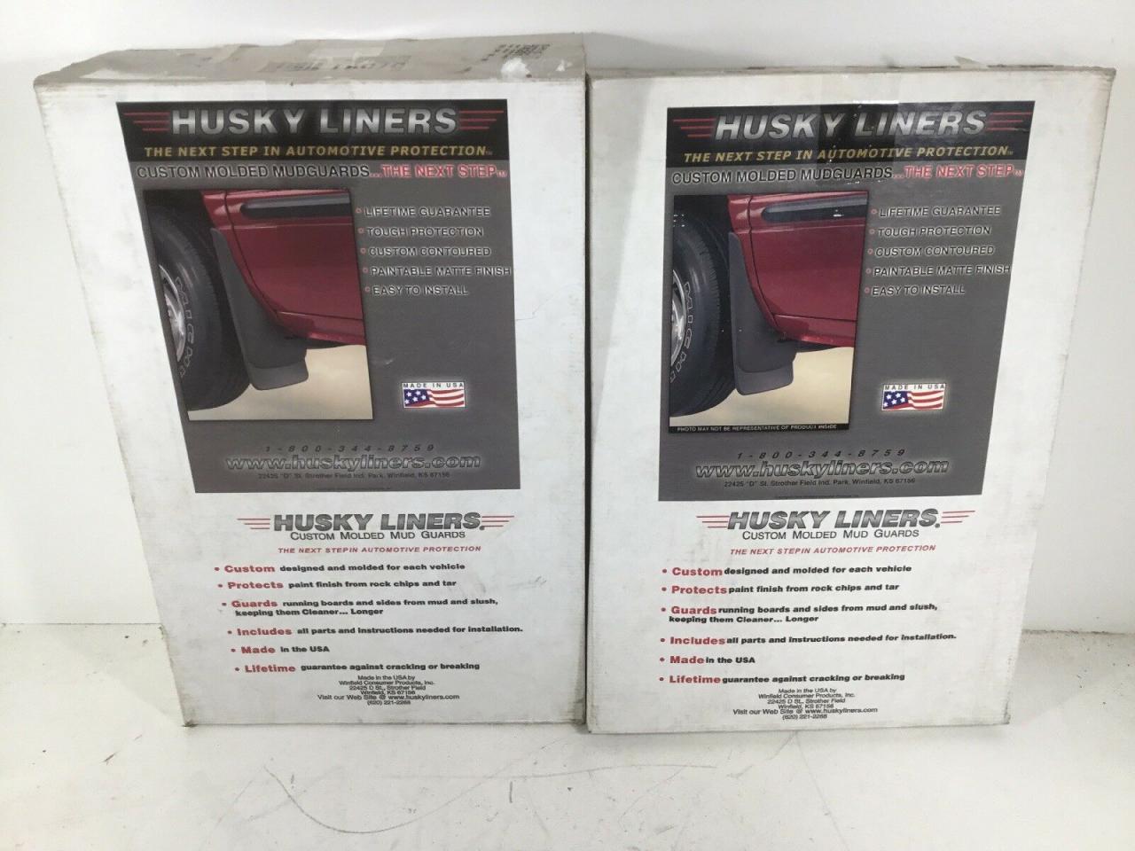 Car & Truck Splash Guards & Mud Flaps Front & Rear Mud Guards 04-14 Ford  F150 with OE Flares Husky Liners 56591+57591 Auto Parts and Vehicles