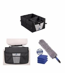 Non Slip Bottom Busy Life Car Trunk Organizer Trunk Organizer For Car SUV  Truck and Van Comes with Extra Bottom Support Must Have SUV Trunk Organizer  for any Vehicle Collapsible Trunk Organizers