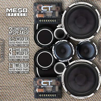 Buy CT Sounds 5.25 Inch Car Audio Coaxial Speakers Set - Pair, Full Range ,  Easy Mounting, 4 ohm 1.4 Voice Coil, 30Watts Rms/ 60Watts Peak Power, 5.25  Carbon Fiber Cone - Meso 5.25 Online in Indonesia. B00TTMBPKE