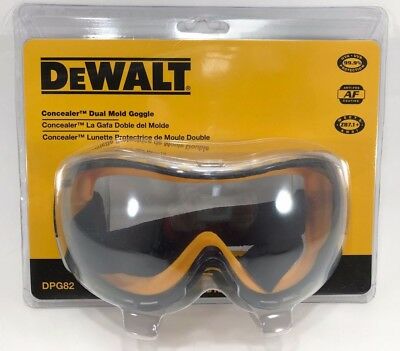 DEWALT DPG82-11C Concealer Clear Anti-Fog Dual Mold Safety Goggle - YouTube