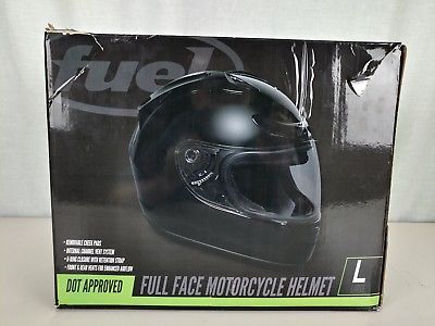 Fuel Helmets SH-FF0016 Unisex-Adult Full Face Helmet (Gloss Black, Large) :  Amazon.in: Car & Motorbike