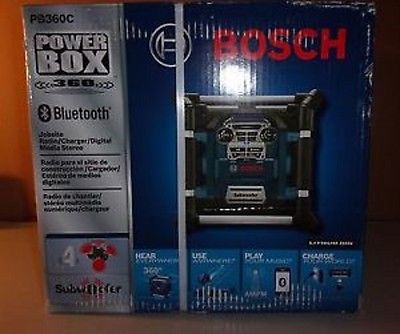 PB360C | Power Box Jobsite AM/FM Radio/Charger/Digital Media Stereo with  Bluetooth® | Bosch Power Tools