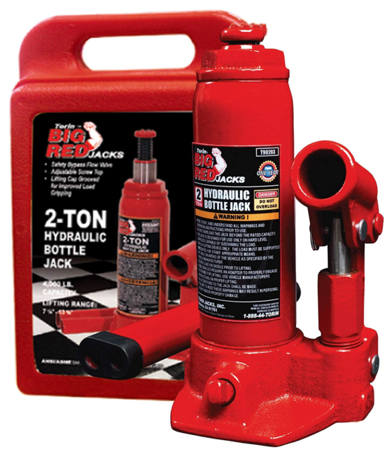 Buy BIG RED TA92006 Torin Pneumatic Air Hydraulic Bottle Jack with Manual  Hand Pump, 20 Ton (40,000 lb) Capacity, Red Online in Vietnam. B00026Z3HC