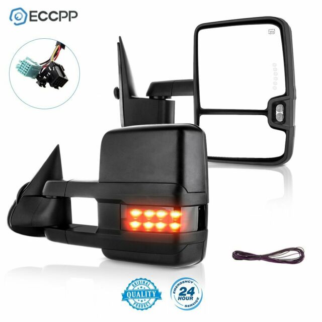 Buy ECCPP Towing Mirrors Left and Right Side Tow Mirrors Replacement fit  for 1998-2002 for Dodge Ram 1500 2500 3500 Truck with Power Adjusted Heated  No Light Pair Mirrors Manual Filp up