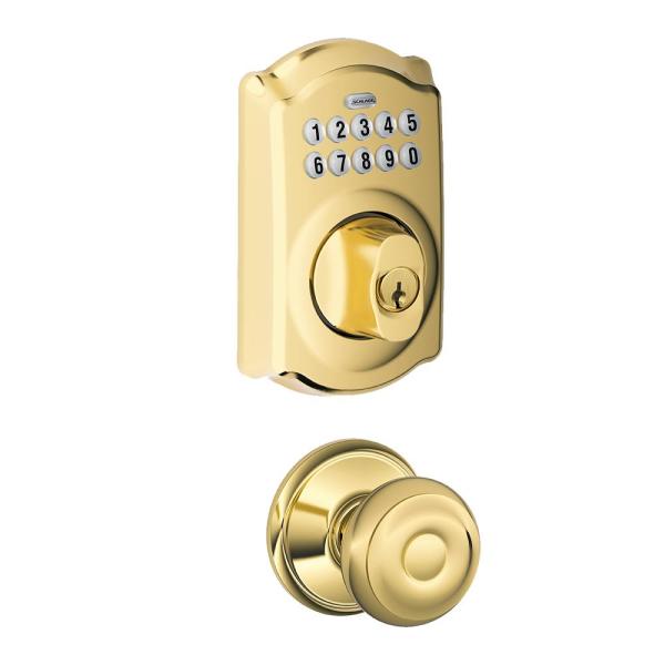 NEW Schlage Lighted Keypad Deadbolt Keyless Coded Entry Door Lock Camelot  BE365 Door Locks & Lock Mechanisms Home Improvement