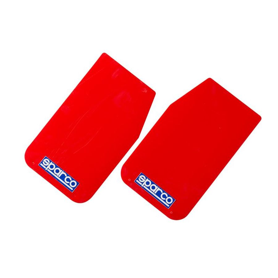 Sparco 03791RS - Mud Flap Pair - Red | Wheelwell