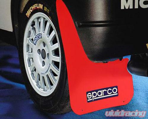Sparco Red Universal Rally Mud Flaps | 03791RS