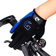 GEARONIC Cycling Shockproof Foam Padded Sports Full Finger Short Gloves-  Buy Online in Bahamas at Desertcart - 32713305.