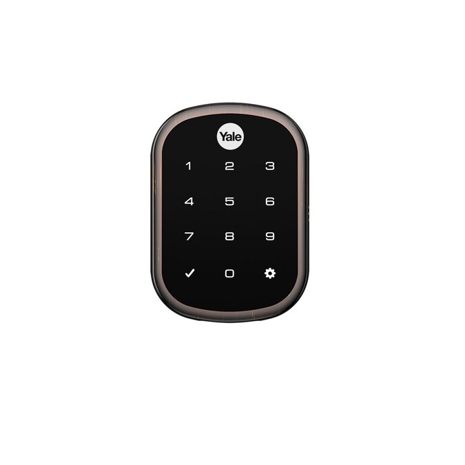 Yale Security Assure Lock SL Deadbolt Oil Rubbed Bronze Us3 Double-cylinder Deadbolt  Electronic Deadbolt Lighted Keypad Touchscreen in the Electronic Door Locks  department at Lowes.com