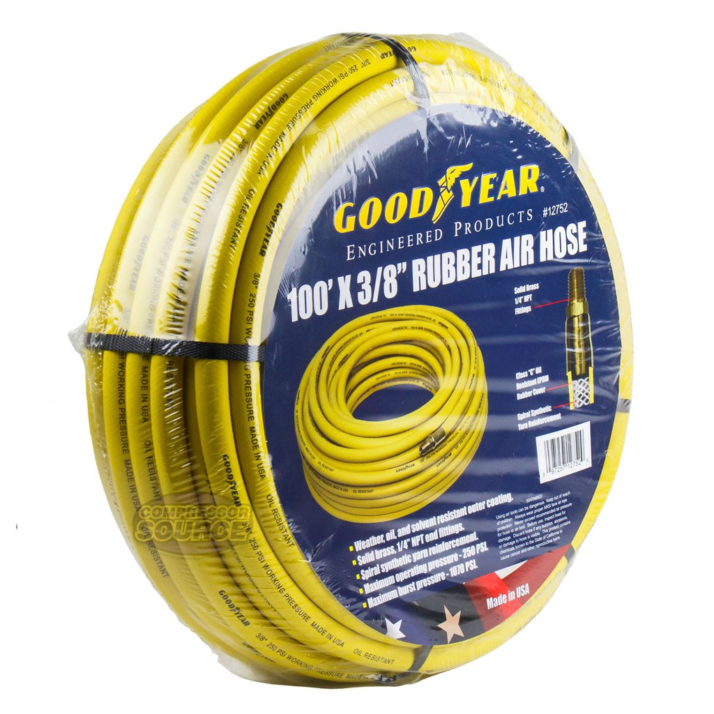 Buy Giraffe Rubber Air Hose, 3/8 inch x 50 ft, 1/4 in. MNPT Fittings, 300  PSI Heavy Duty, Lightweight Air Compressor Hose Online in Indonesia.  B074FQKNBW