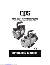 Cps Pro-Set VP6D Manuals | ManualsLib