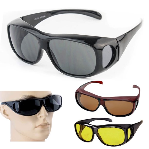 Buy Online Polarized sunglasses UV400 fit over glasses onnebril For Men and  Women Wear Over Prescription Glasses fishing cover sun glasses ▻ Alitools