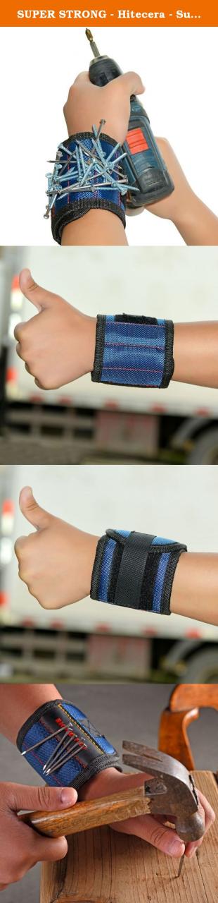 SUPER STRONG - Hitecera - Super Strong Magnets Surround Almost Entire  Wrist! Magnetic Wristband, Keeps Screws, Nails … | Super strong magnets,  Work gloves, Tool bag