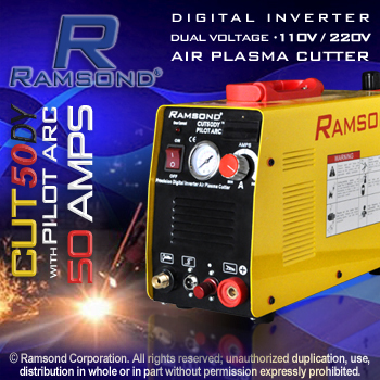 898854002031 Ramsond CUT 50DY 50 Amp Digital Inverter Portable Air Plasma  Cutter Dual Voltage