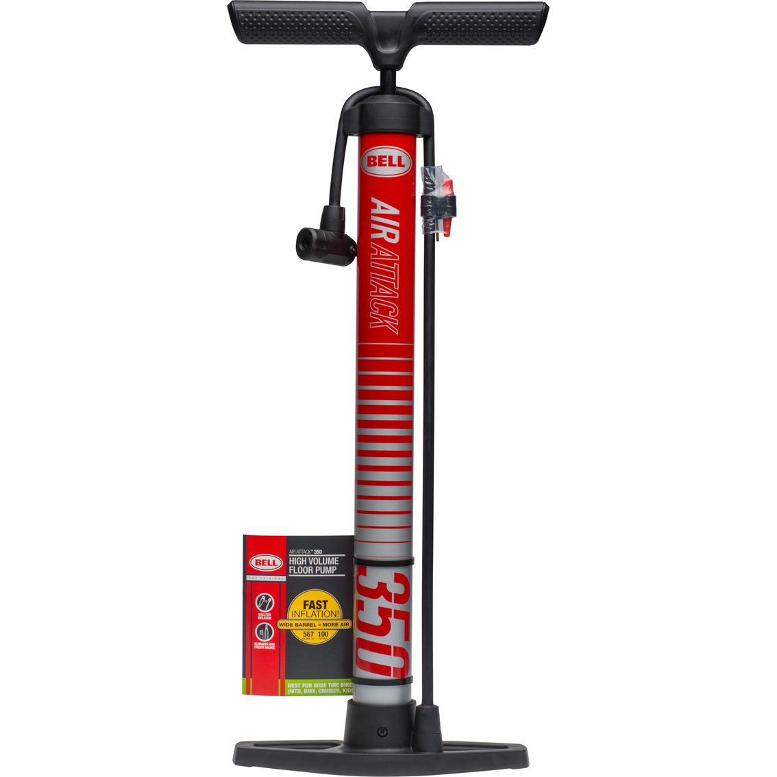 Bell Sports Air Attack 350 Floor Pump | Bike Accessories | Sports &  Outdoors | Shop The Exchange