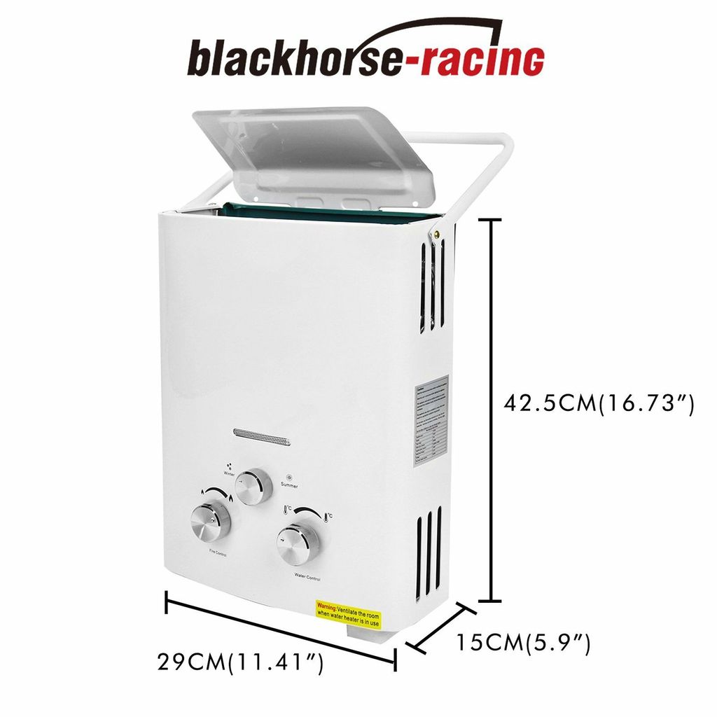 6L 12KW Portable Tankless Hot Water Heater 2 GPM RV's & Campers Propan –  www.blackhorse-racing.com