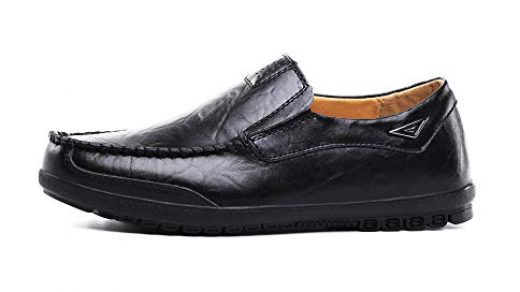 Vancilin men's Casual Leather Fashion Slip-on Loafers | Leather fashion,  Dress shoes men, Loafers