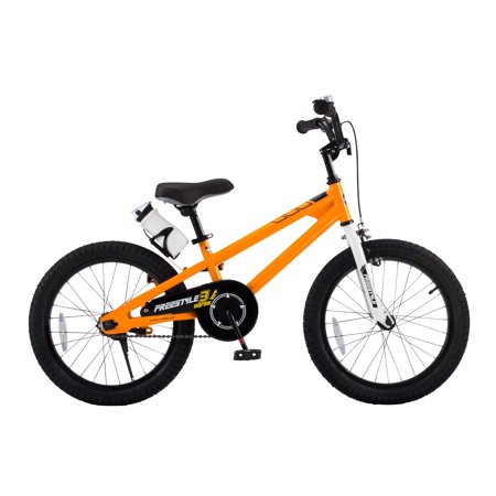 Best Selling RoyalBaby Freestyle Kids Bike 18inch Girls and Boys Kids  Bicycle Orange with Kickstand | AccuWeather Shop